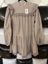 Load image into Gallery viewer, Taupe Ruffle Dress