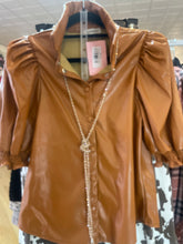 Load image into Gallery viewer, Camel Leather Top