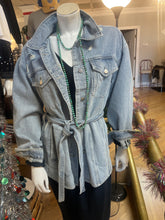 Load image into Gallery viewer, Light Denim Tie Jacket