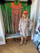 Load image into Gallery viewer, Taupe Ruffle Dress