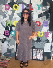 Load image into Gallery viewer, Charcoal Mineral Midi Dress