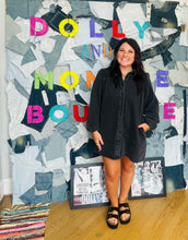 Load image into Gallery viewer, Black Wash Dress