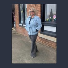 Load image into Gallery viewer, Light Denim Tie Jacket