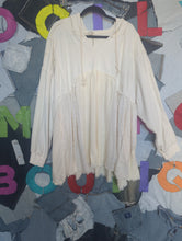 Load image into Gallery viewer, Cream Hooded Top