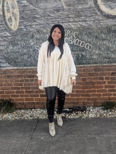 Load image into Gallery viewer, Cream Hooded Top