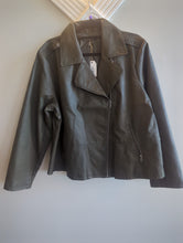 Load image into Gallery viewer, Olive Leather Jacket