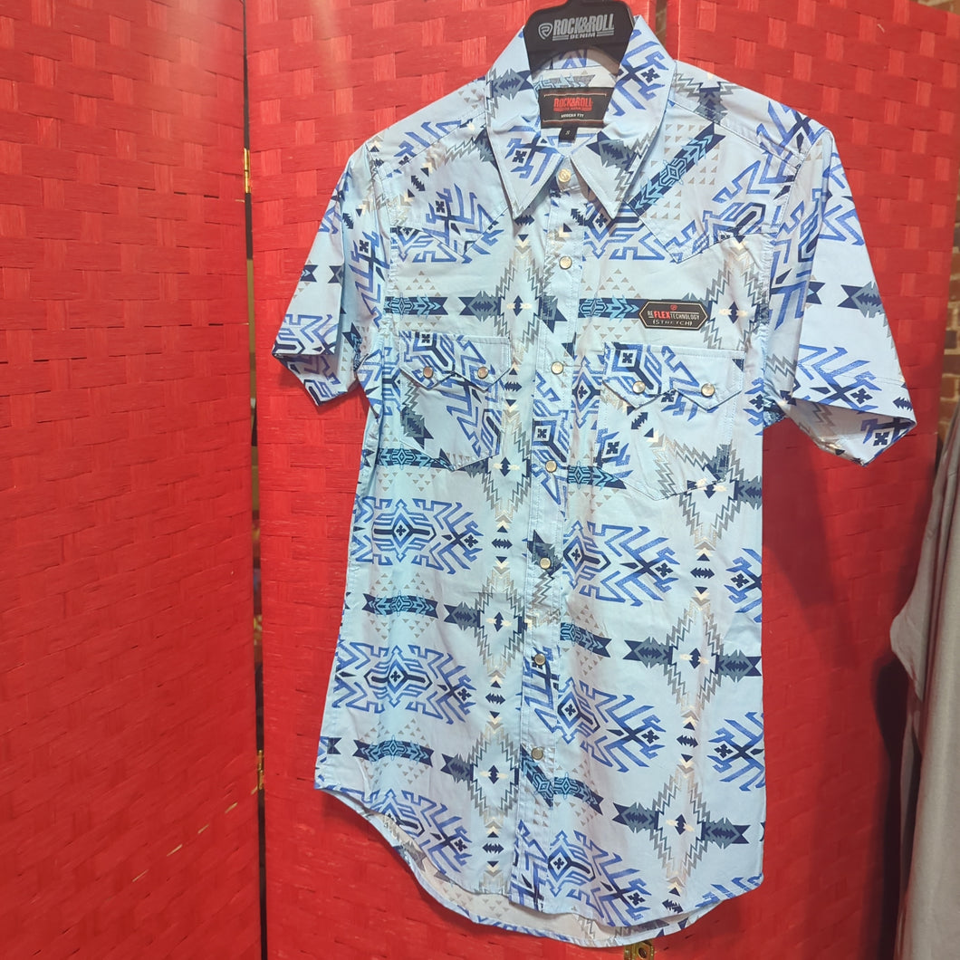 Men's Blue Aztec