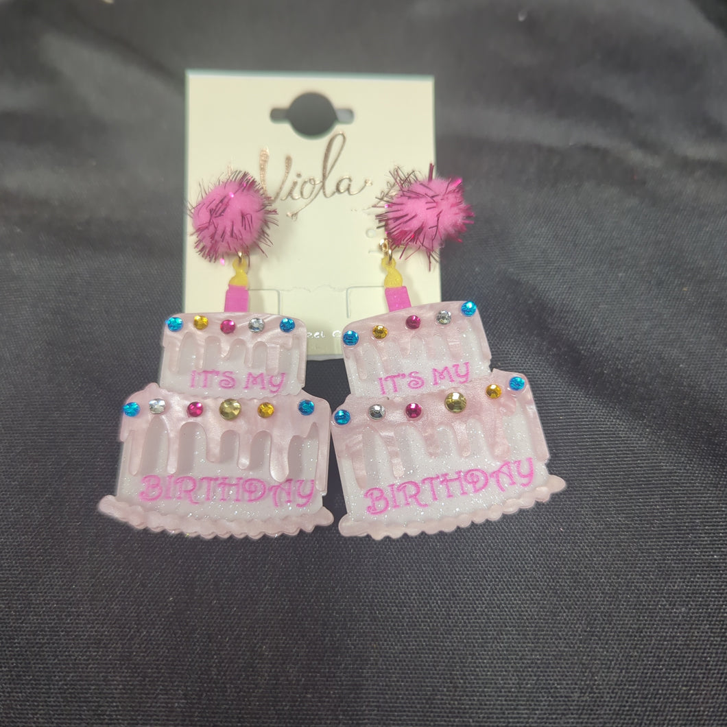 Birthday Cake Earrings