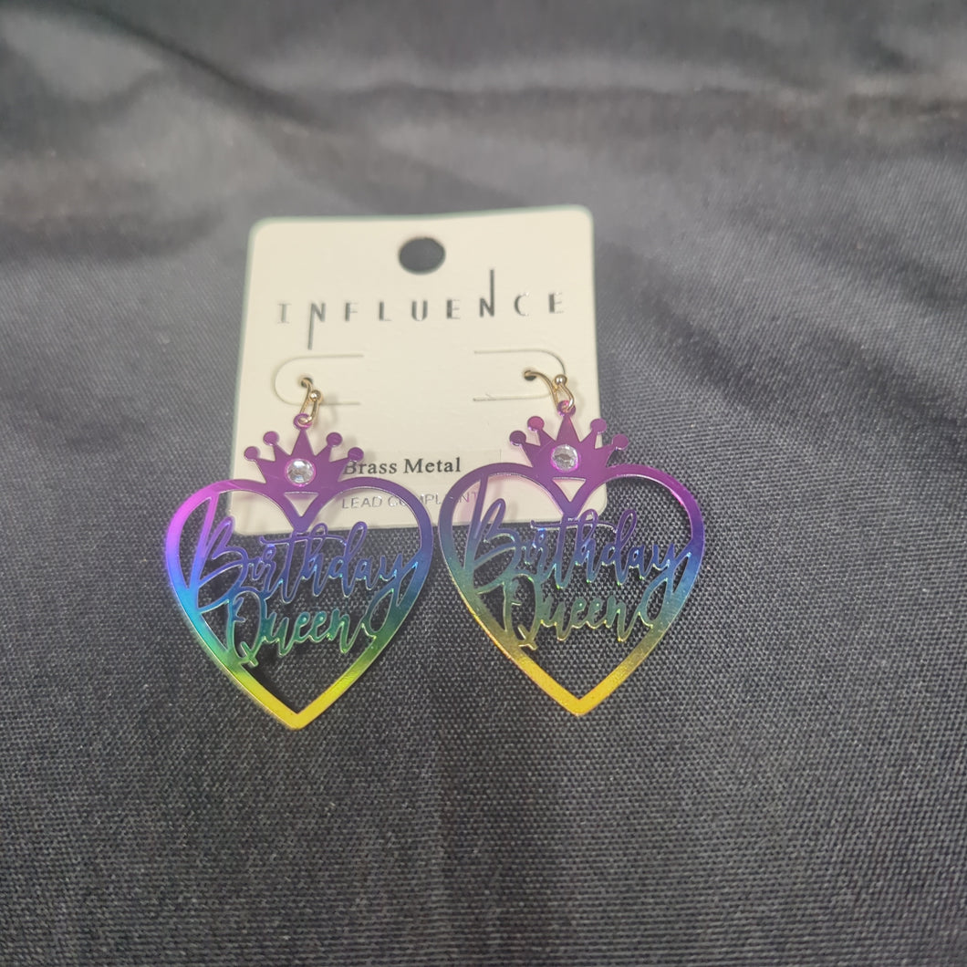 Birthday Queen earrings