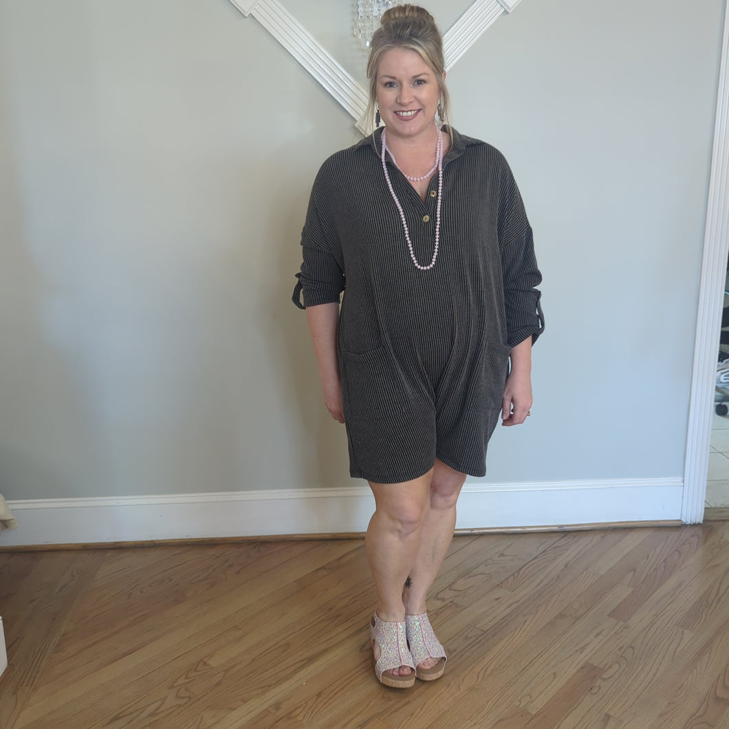 Charcoal Romper