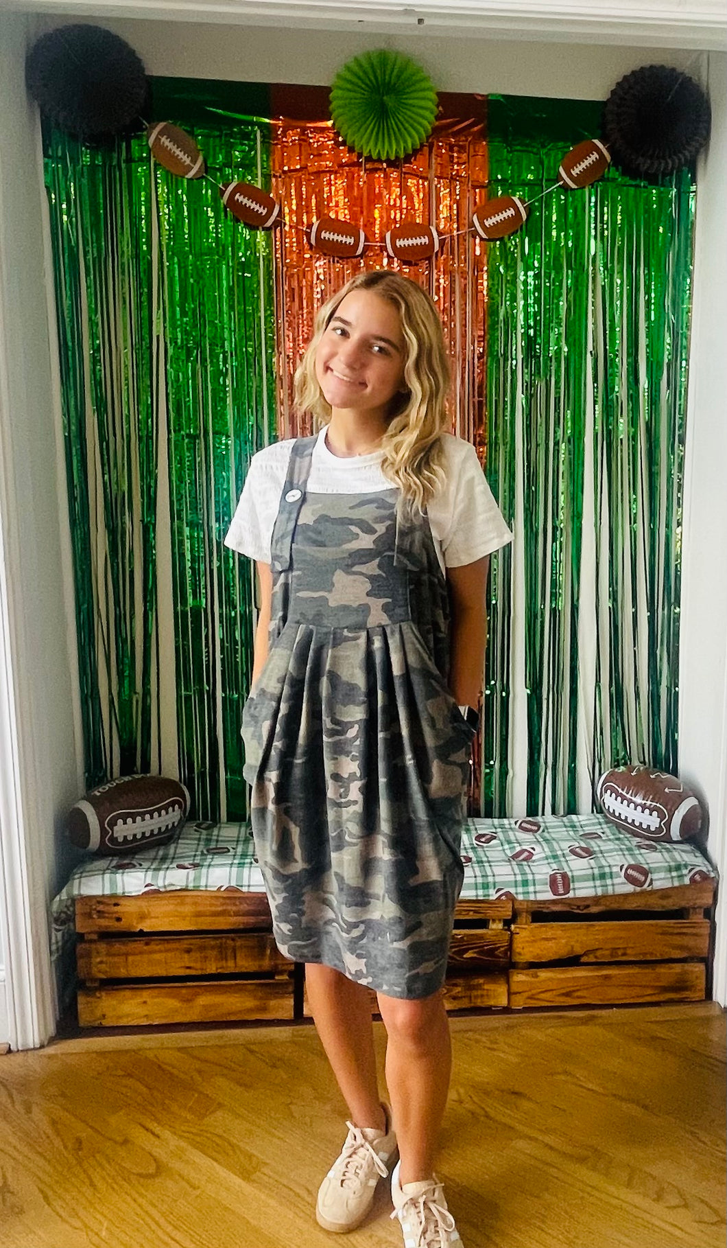 Camo Skirt Overall