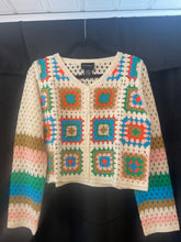 Load image into Gallery viewer, Crochet Square Cardigan
