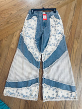 Load image into Gallery viewer, Floral and Crochet Denim
