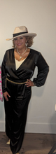 Load image into Gallery viewer, Black Satin Jumpsuit

