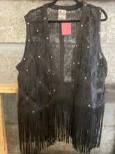 Load image into Gallery viewer, Studded Lace Vest
