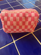 Load image into Gallery viewer, Checkered Makeup Bag
