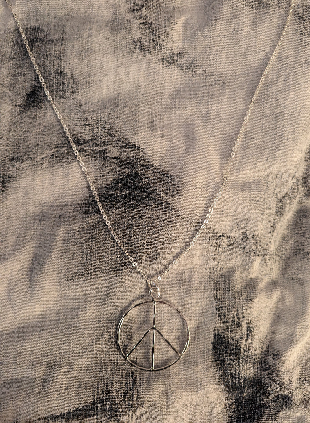 Silver Peace Necklace