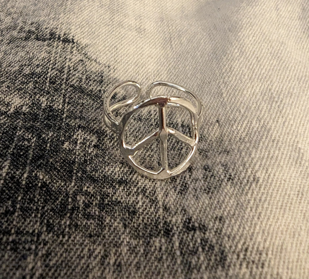 Silver Peace Ring