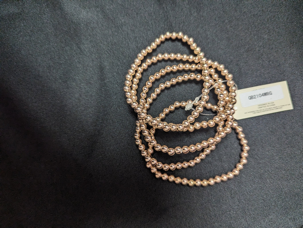 Rose Gold Bracelet Set