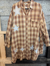 Load image into Gallery viewer, Star Plaid Burnt Orange
