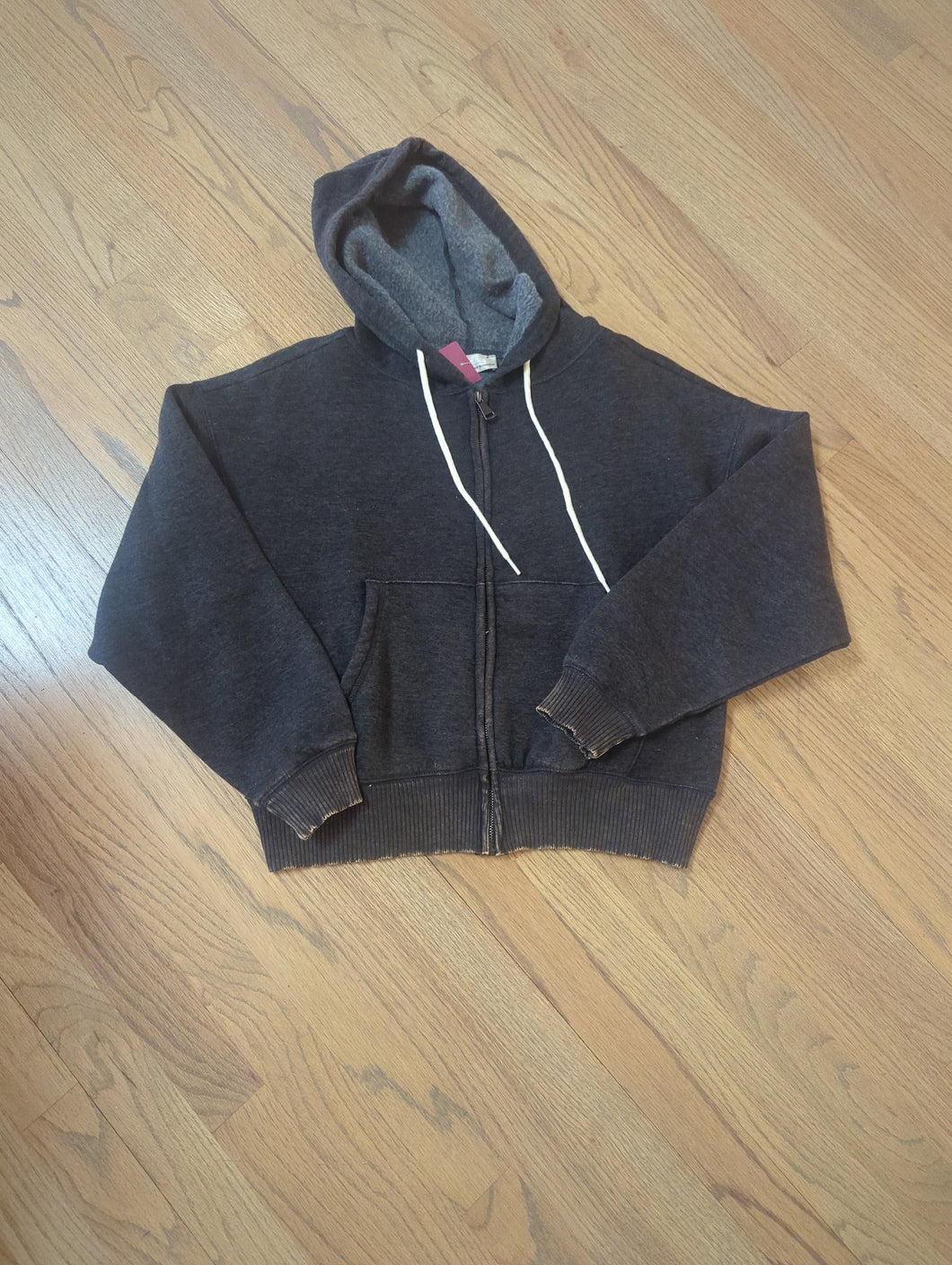 Hooded Crop Zip Up