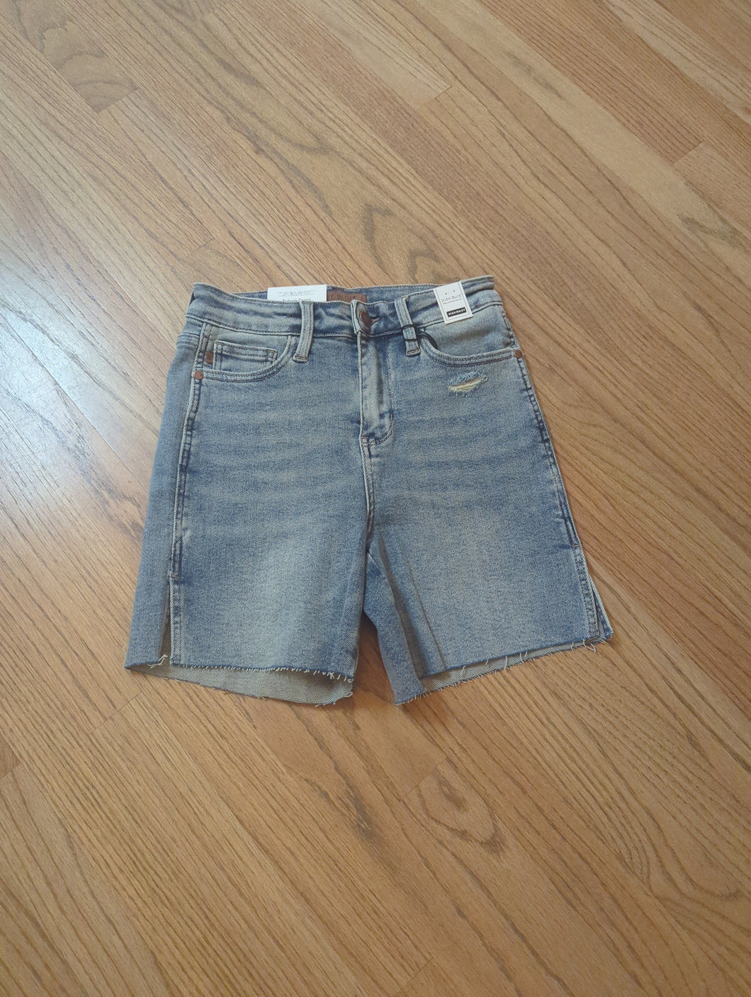 JB Vintage Wash Side Slit Shorts