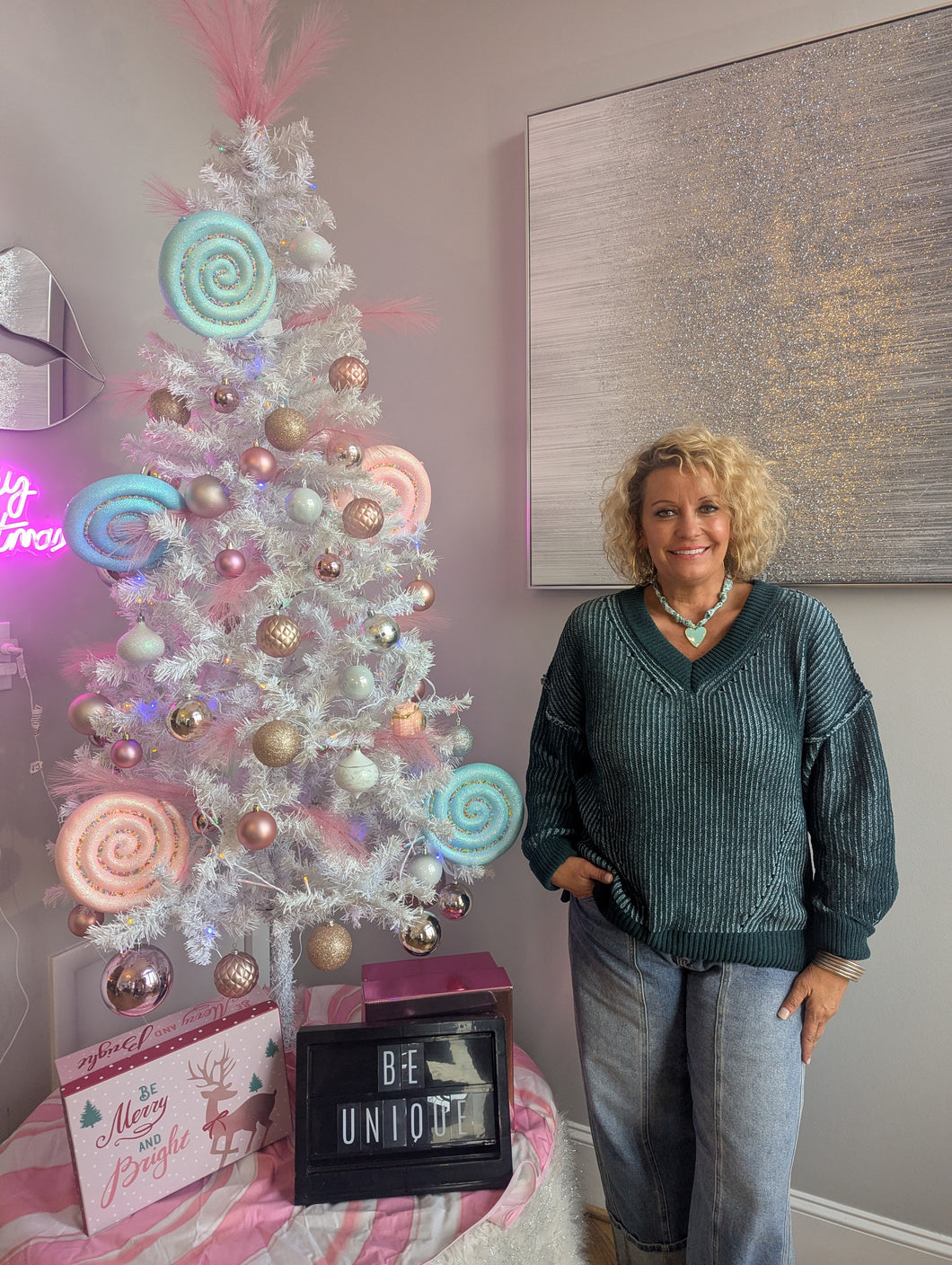 Winter Green Sweater