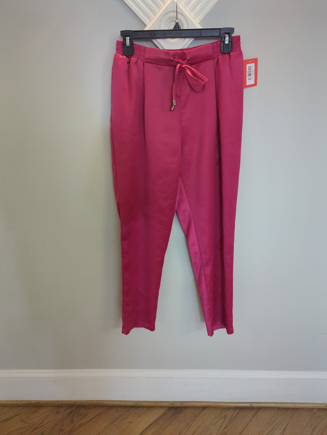 Fuchsia Satin Pants