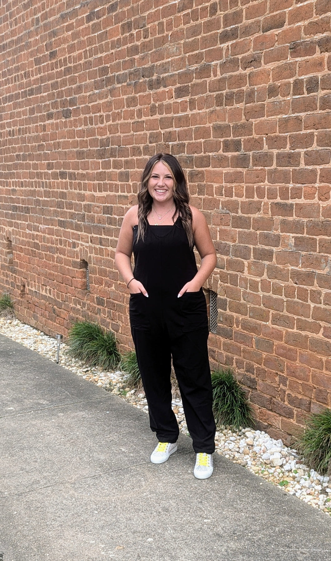 Black Sleeveless Jumpsuit