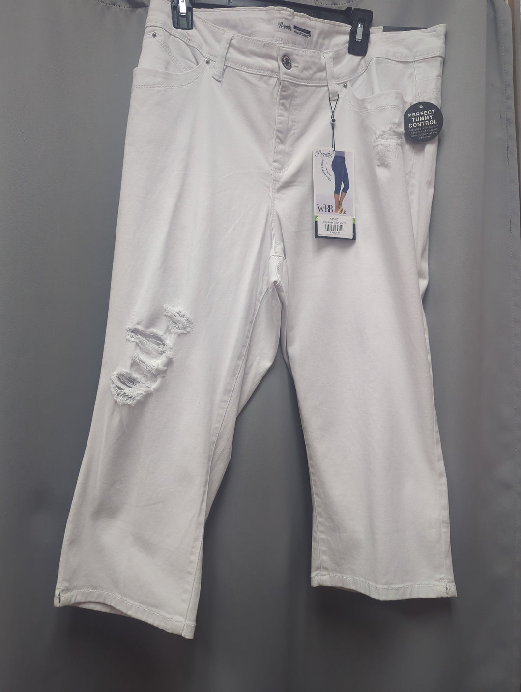 White Capri Curvy