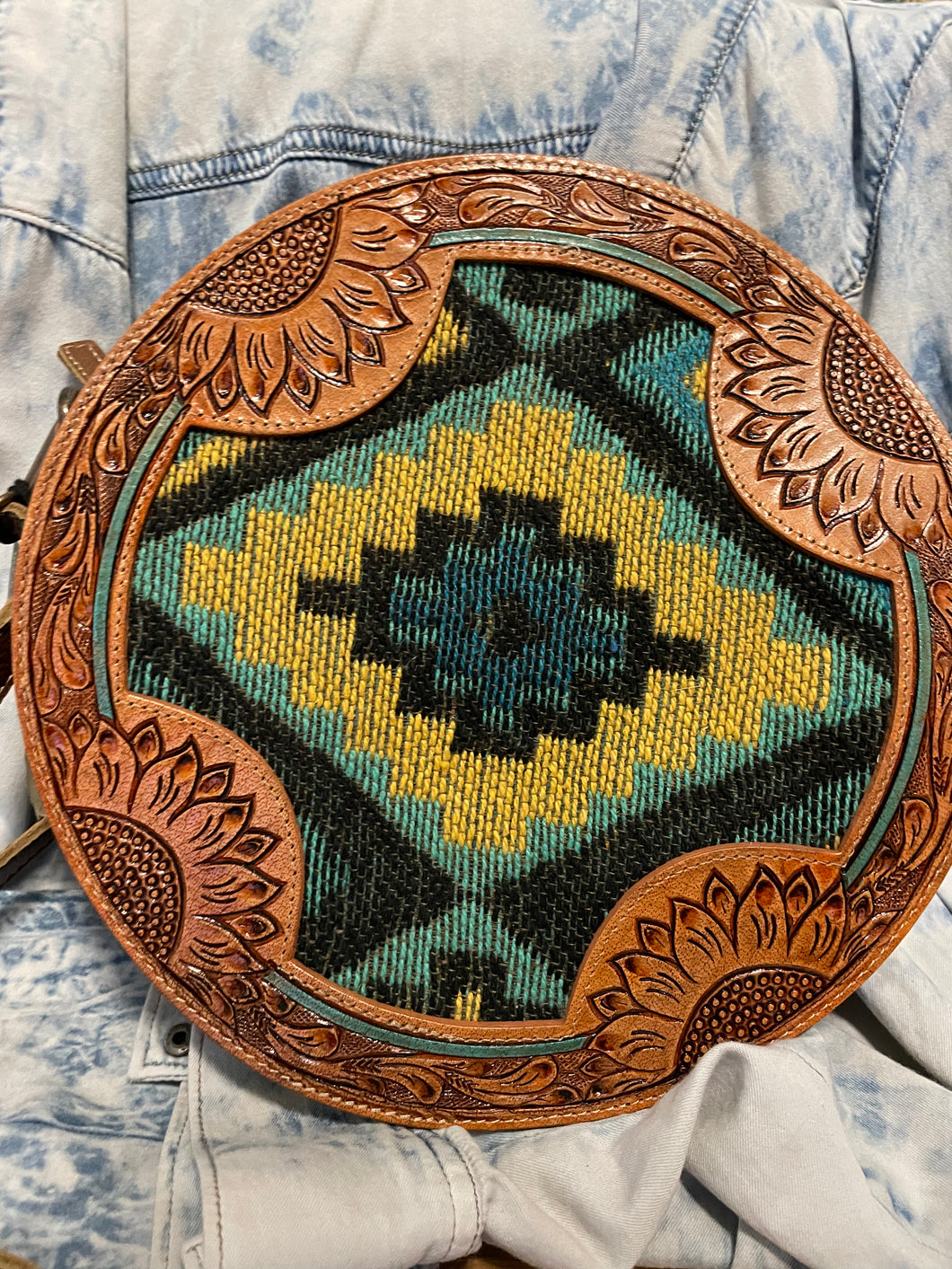 Sunflower Aztec Crossbody